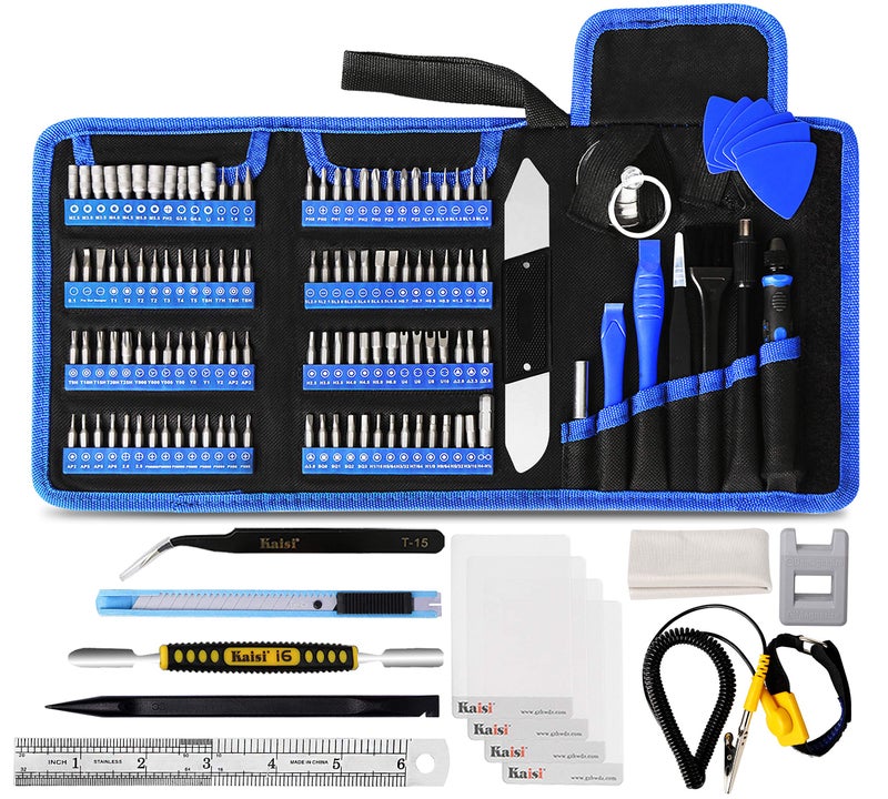 Kaisi 136 in 1 Electronics Repair Tool Kit Professional Precision Screwdriver Set Magnetic Drive Kit with Portable Bag - Image 1